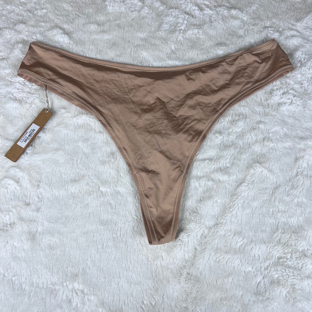SKIMS Women's Fits Everybody Thong Clay Brown PN-THG-2867 Size 2X NWT
